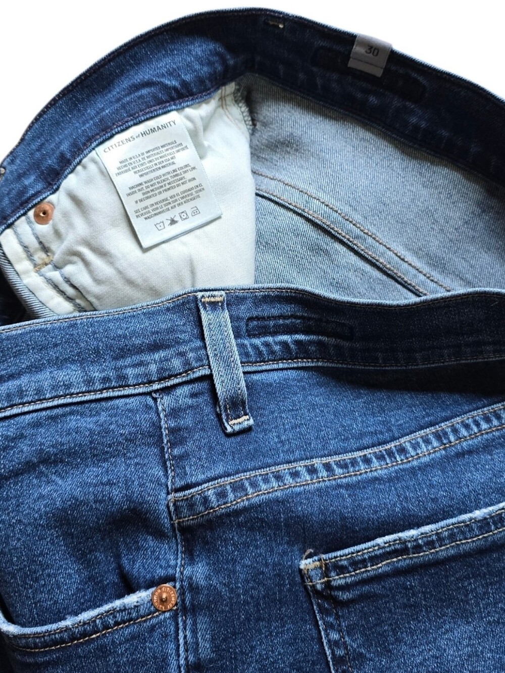 Citizens of Humanity Jeans Size 30 Blue Chloe Mid Rise Super Flare - Picture 14 of 16